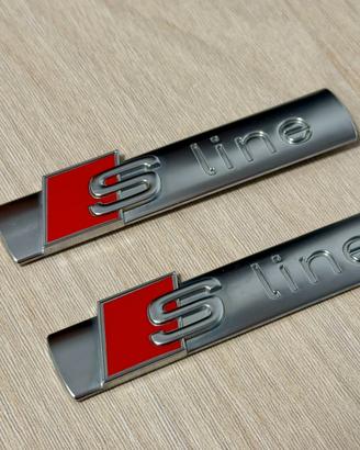 Loghi S line cromati originali Audi
