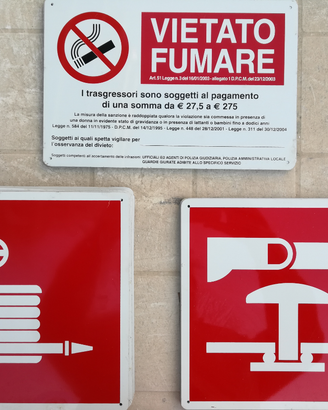 Cartelli segnaletica di sicurezza