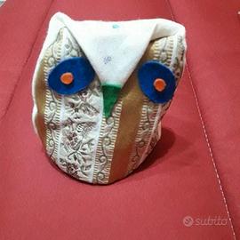 gufetto peluche fatto a mano