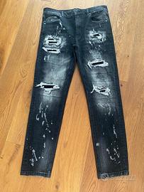 Jeans strappati neri