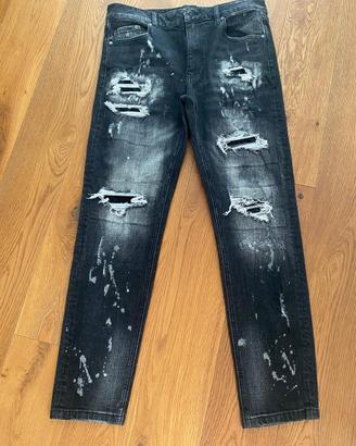Jeans strappati neri