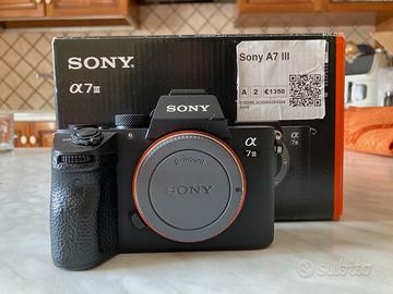 sony a7lll solo corpo macchina