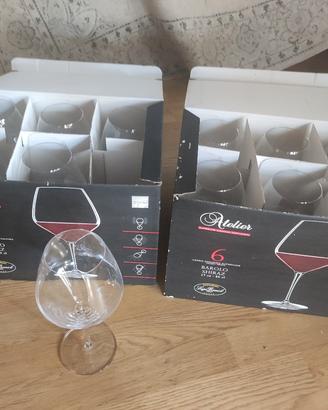 Calici da vino nero