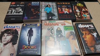 LOTTO 10 VHS ROCK (Doors, Queen, Who, Springsteen)