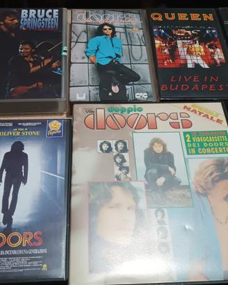 LOTTO 10 VHS ROCK (Doors, Queen, Who, Springsteen)