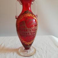 Ampolla in vetro di Murano " Ricordo di Roma "