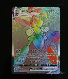 Carta Scizor vmax segreta full art hyper pokemon