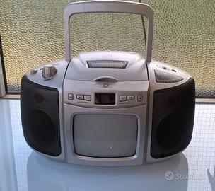 Radio - Lettore CD - TV B/N Portatile 