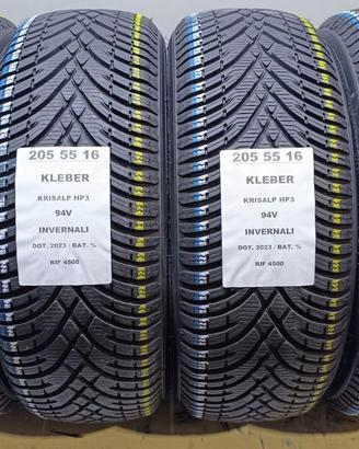 4 GOMME 205 55 16 KLEBER INV RIF4500