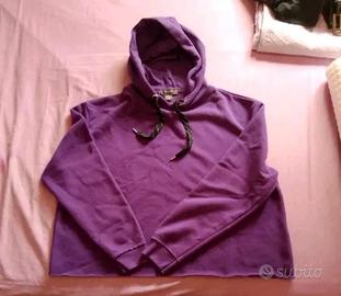 Primark Felpa con cappuccio donna L viola pile pol