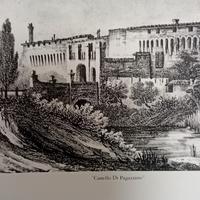 antica stampa castello di pagazzano Bergamo 