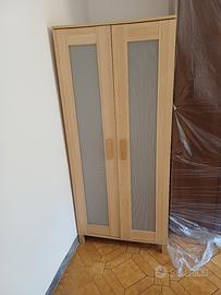 due armadi ikea in legno color betulla 