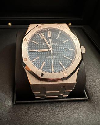 AUDEMARS PIGUET 15400 ACCIAIO BLU FULL SET 