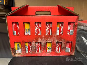 Confezione Coca-Cola vintage 12 lattine piene