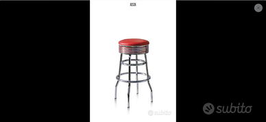 2 Sgabello H.77 Bel Air sedile girevole