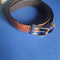 Cintura uomo in vera pelle vachetta 