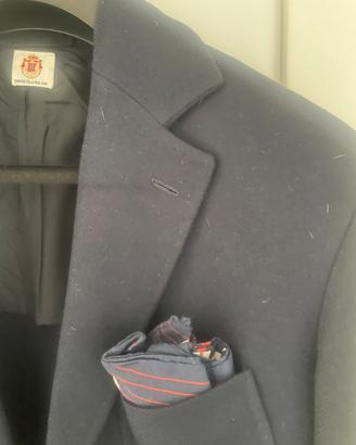 Giacca cachemire Borrelli blu taglia 50
