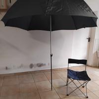 Ombrellone e seggiola x pesca