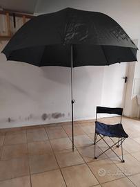 Ombrellone e seggiola x pesca