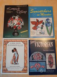7 LIBRI DI MODELLI PER VETRATE TIFFANY