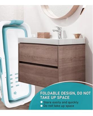 vasca per doccia, pieghevole, in gomma. 