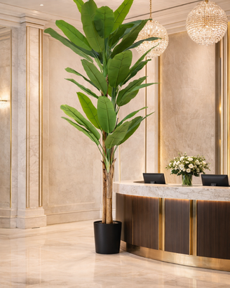 Banano artificiale Chiquita-280cm/  4 Tronchi