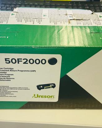 Toner originale Lexmark 50F2000 NUOVO