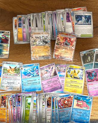 Lotto carte pokemon evoluzioni prismatiche!
