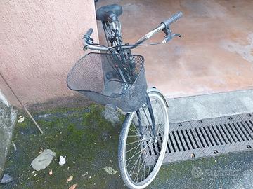 bici donna modello Olanda con cestino