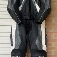 Tuta moto Spyke divisibile in pelle taglia 54.