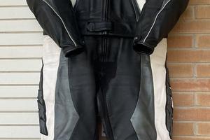 Tuta moto Spyke divisibile in pelle taglia 54.