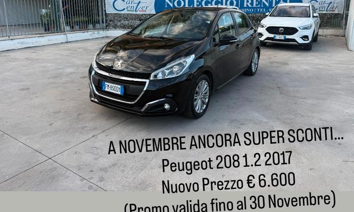 208 5P 1.2 BENZINA 82CV 10/2017 SOLI 92.500KM