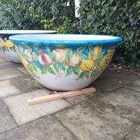 Grandi maioliche, vasi da esterno, Deruta ceramica