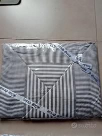 lenzuola 100 % cotone blu o grigio 
