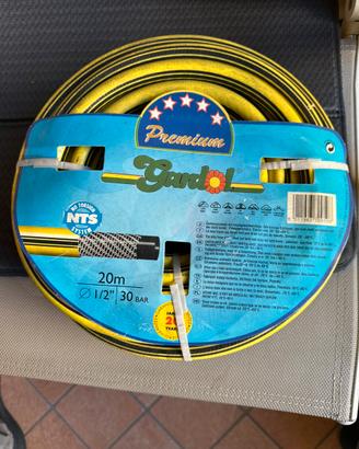 Tubo gomma acqua L 20 mt per  giardino e orto