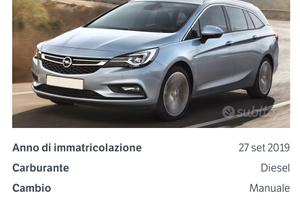 Macchina opel astra