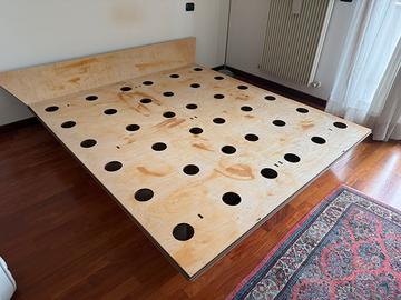 Letto matrimoniale Vivere Zen in legno massello