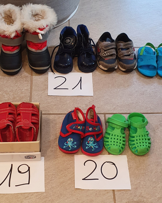 Scarpe, ciabatte dal 19 al 27