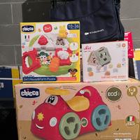 Nuovo Chicco macchina cavalcabile+ 2 giochi+ borsa