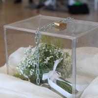 Teca in plexiglas + sacchetto chiavi