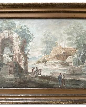 Francesco Zuccarelli (attr.), Paesaggio con Figure