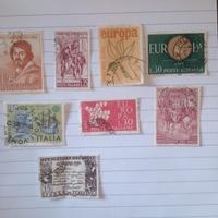 francobolli italiani del 1960 usati 