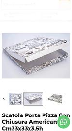 scatola  porta pizze  americana 100 PZ..16€