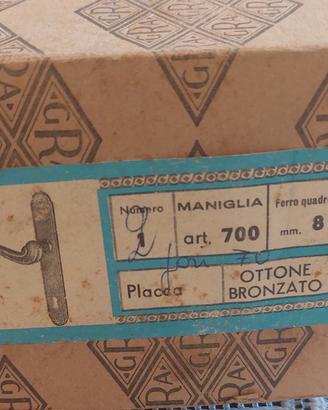 Maniglie per porte interne in ottone bronzate