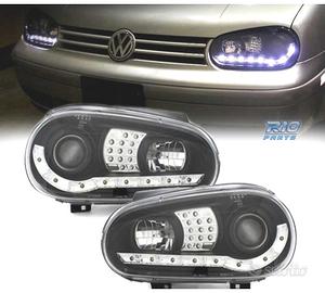 FARI VOLKSWAGEN VW GOLF 4 LUCE DIURNA LED FONDO NE