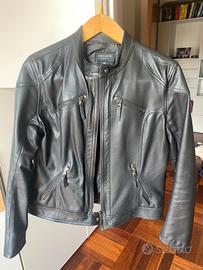 Giubbotto pelle nero uomo