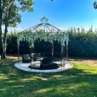 Gazebo ferro opzionali divanetti rattan