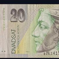 banconota 20 korun - Slovacchia 