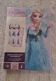 Completo letto 1 posto disney frozen 100% cotone 