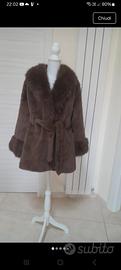 cappotto in pelliccia sintetica 